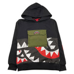 SPRAYGROUND felpa chiusa con cappuccio tinta unita con tasca in contrasto Nero per Bambino SPY1201 NERO SPRAYGROUND 