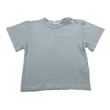 M+E' T-Shirt Girocollo tinta unita Azzurro per Bambino UEM0479 AZZURRO M+E' 