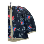 K-WAY felpa tinta unita con zip cappuccio e stampa Blu per Neonato K5137FW BLU K-WAY 