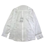 Emanuel Pris Camicia Tinta Unita Con Collo Coreano Bianco Per Bambino