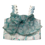 Miss Grant Top Giromanica Tinta Unita Stampa Fantasia per Neonata MG1316 VERDE ACQUA MISS GRANT 