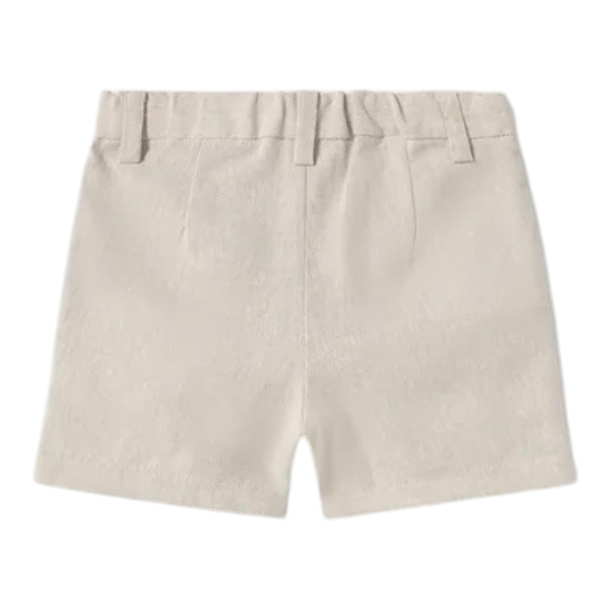 Mayoral Bermuda Tinta Unita con Girovita Regolabile per Neonato 1240 BEIGE MAYORAL 