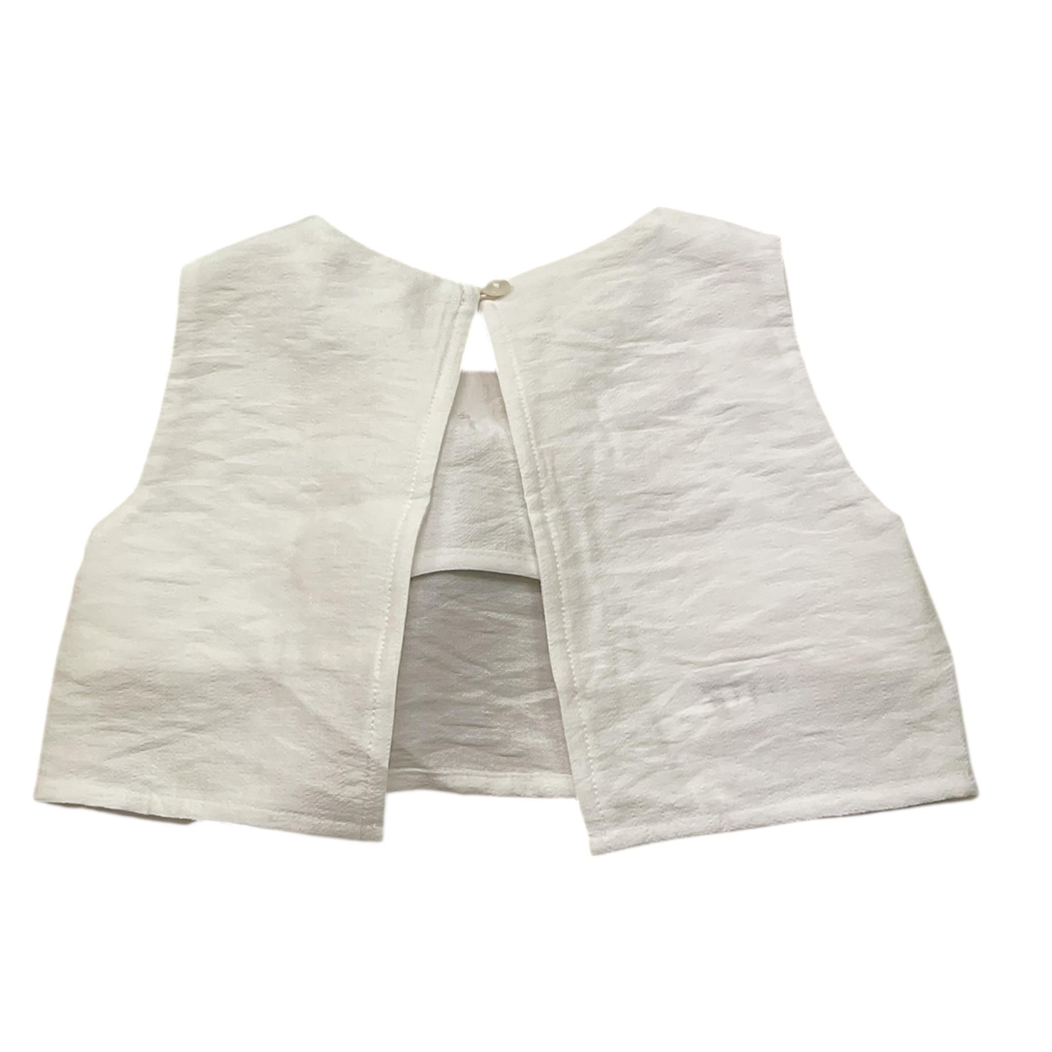 U+È Top Tinta Unita Giromanica per Neonata UE1765N BIANCO U+è 