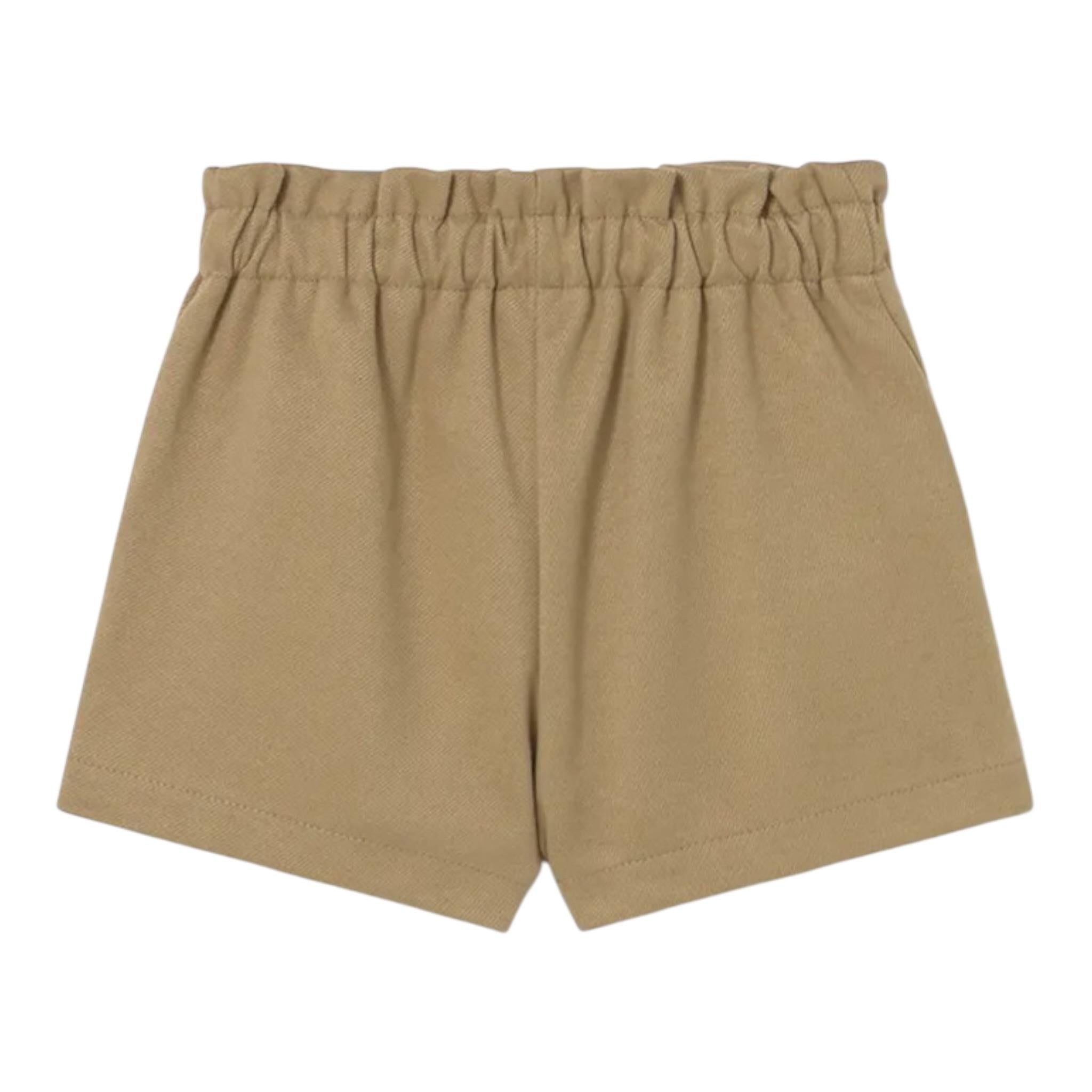 Mayoral Short tinta unita con Elastico Invita Beige per Neonata 1258XX BEIGE MAYORAL 