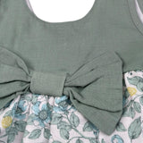 Calamaro Abito Tinta Unita con Stampa per Bambina 21298J BIANCO CALAMARO 