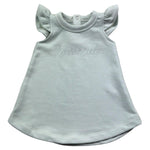 Trussardi Abito Giromanica Tinta Unita con Logo per Neonata TIP26021VE VERDE ACQUA TRUSSARDI 