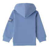 SARABANDA felpa tinta unita con cappuccio e zip Azzurro per Bambino 0A145 AZZURRO SARABANDA 