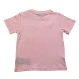 Balmain T-Shirt Girocollo Tinta Unita Con Stampa Logo Rosa Per Neonata