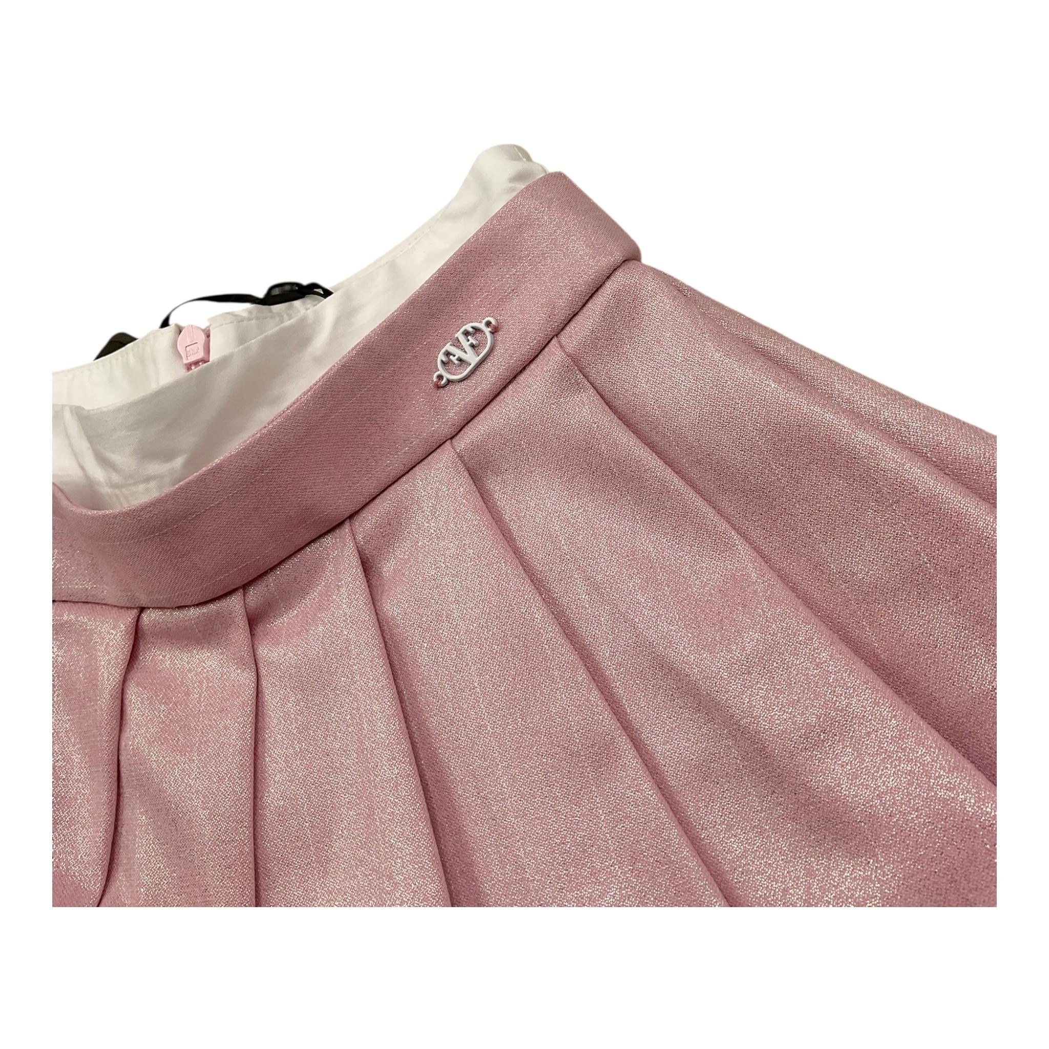 Fun & Fun Gonna Tinta Unita con Applicazione Logo per Neonata FBSK01370N ROSA FUN & FUN 