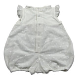 Petit Pagliaccetto Giromanica tinta unita con Tull Bianco per Neonata S7214562 BIANCO PETIT 