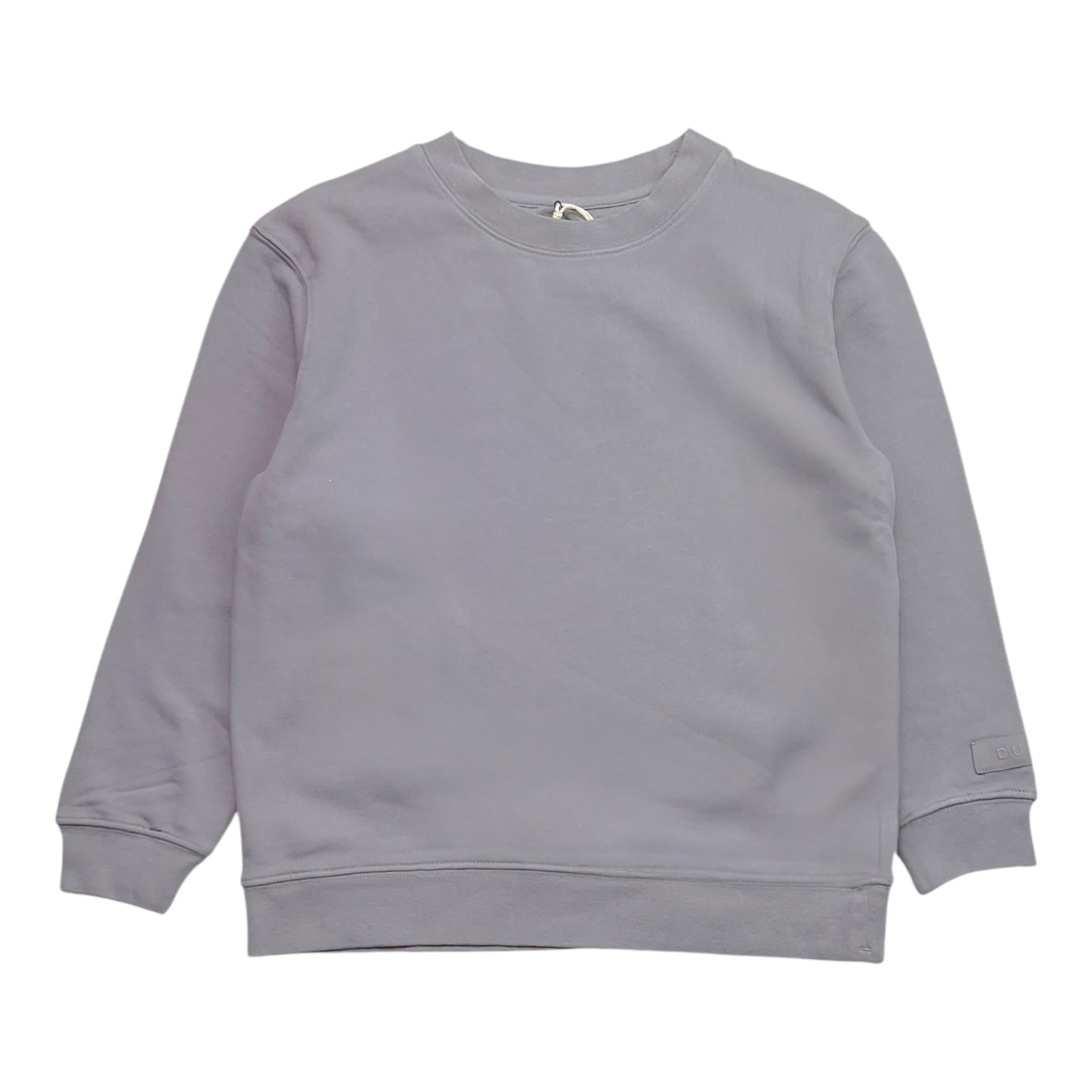 DUSTY COLOR felpa tinta unita girocollo Grigio per Bambino DUXF4025FE GRIGIO DUSTY COLOR 