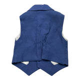 Emanuel Pris Gilet Tinta Unita Con Bottoni Blu Per Bambino