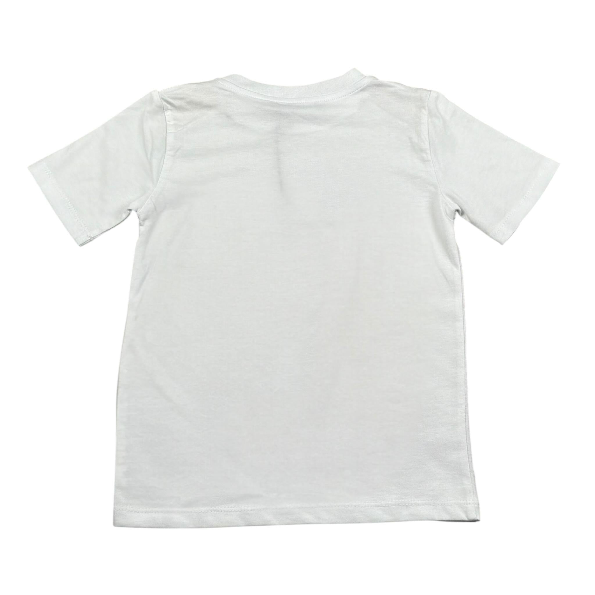 Duepuntozero T-Shirt Tinta Unita con Stampa per Bambino TSB256J BIANCO/BEIGE DUEPUNTOZERO 