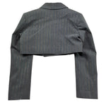 John Richmond Giacca Modello Crop Tinta Unita Doppiopetto per Bambina RGP26036GC GRIGIO JOHN RICHMOND 