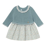 MAYORAL abito bicolore con fatasia Azzurro per Neonata 2886 AZZURRO MAYORAL 