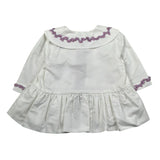 Ilfarobimbi Giacca Tinta Unita con Profili In Contrasto per Bambina IFB40714 BIANCO ILFAROBIMBI 