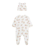 Mayoral Set Tutina Tinta Unita-Cappello con Stampa per Neonata 1721 BIANCO MAYORAL 