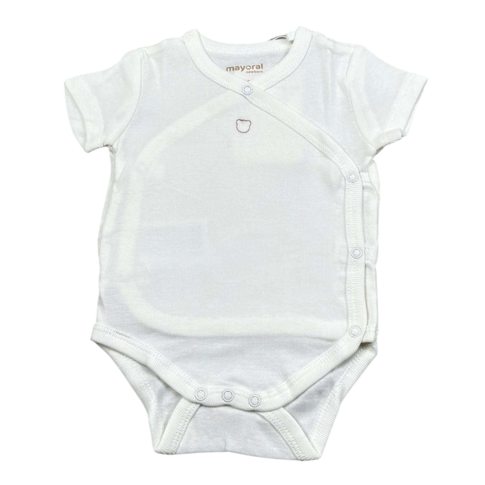Mayoral Body Mezza Manica Tinta Unita per Neonato 2707M BIANCO MAYORAL 
