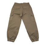 MOSCHINO pantalone modello cargo tinta unita con girovita reglolabile Verde per Bambino HUP08Q VERDE MOSCHINO 