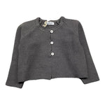 ILFAROBIMBI cardigan tinta unita con bottoni in contrasto Grigio per Bambino IFB50204S GRIGIO ILFAROBIMBI 