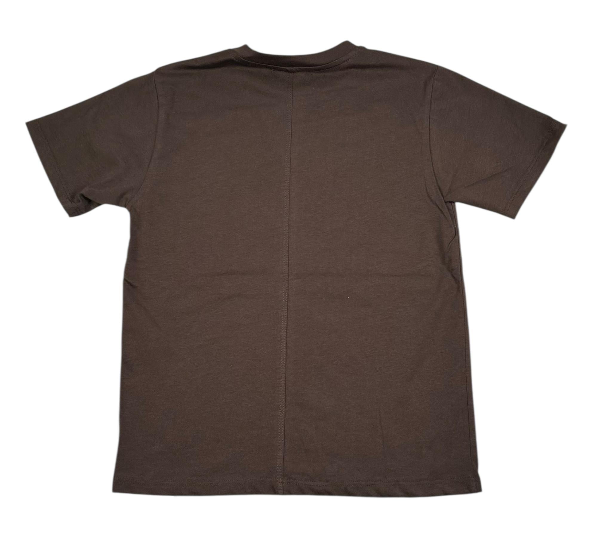 Paolo Pecora T-Shirt Girocollo Tinta Unita per Bambino PP4367 MARRONE PAOLO PECORA 