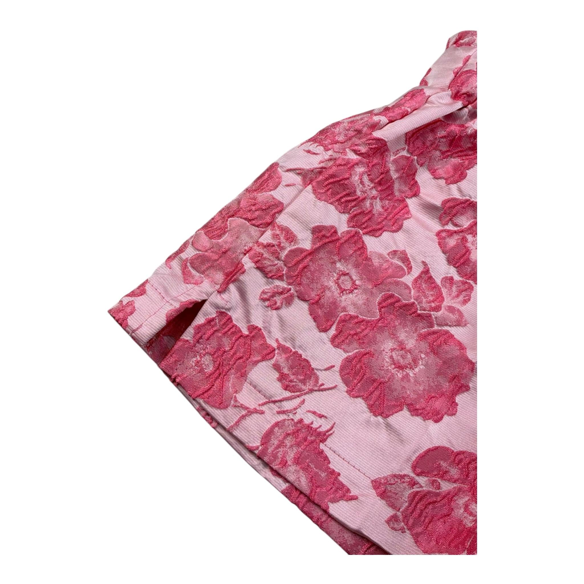 Mariuccia Shrt Tinta Unita con Ricami Ed Elastico In Vita per Bambina MMBP367 ROSA MARIUCCIA 