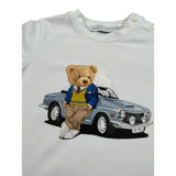 Per Te T-Shirt Girocollo Tinta Unita con Stampa per Neonato 34176 BIANCO PER TE 