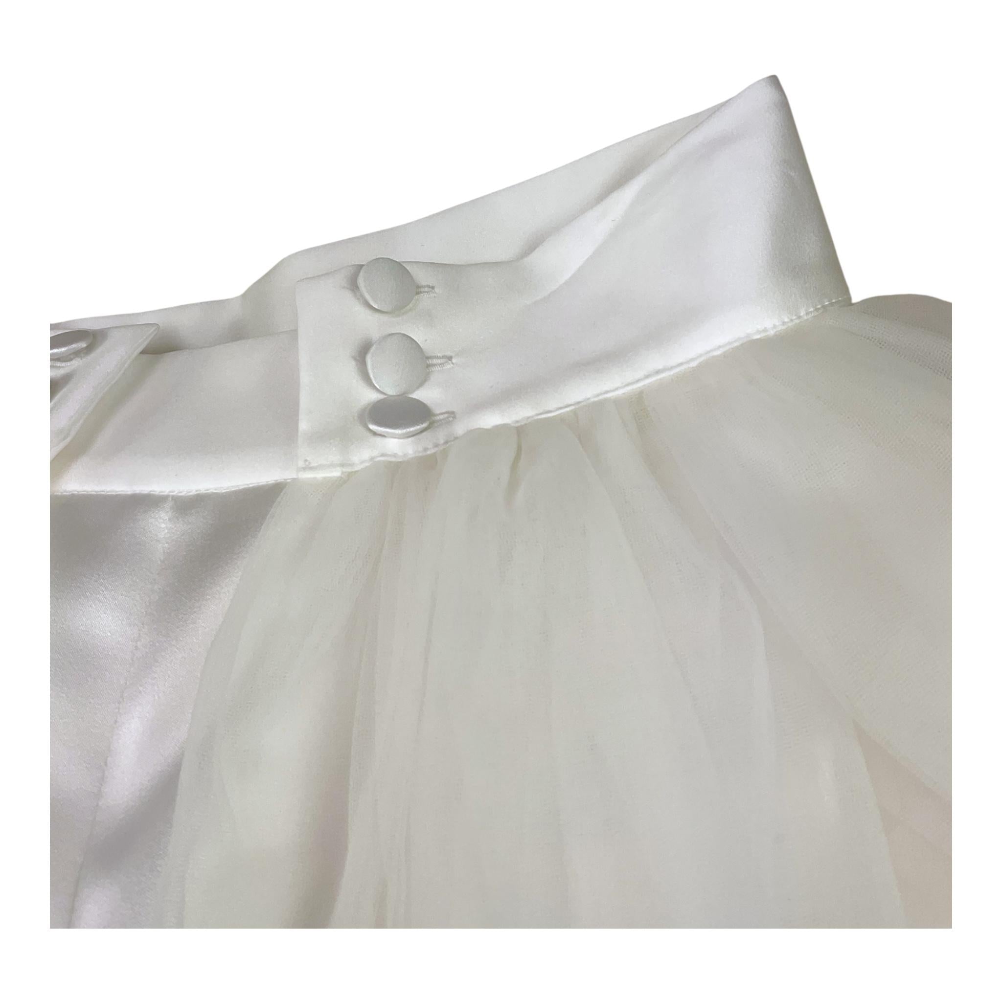 Nunzia Corinna Set Gonna-Short Tinta Unita In Tulle per Bambina NJ6515631 BIANCO NUNZIA CORINNA 