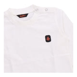 REFRIGIWEAR shirt tinta unita girocollo con logo Bianco per Neonato RWN846 BIANCO REFRIGIWEAR 
