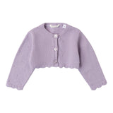 MINI BANDA coprispalle tinta unita con bottoni fiore Lilla per Neonata 3A743 LILLA MINI BANDA 