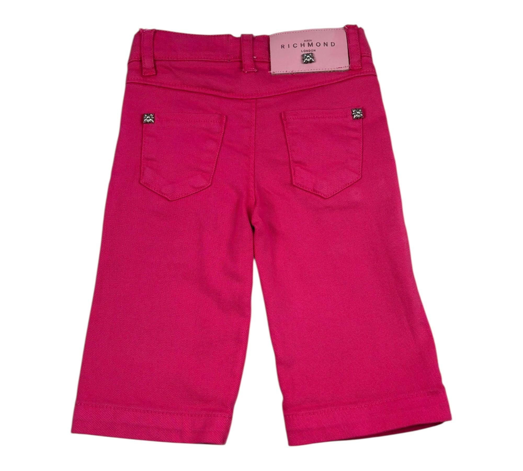 John Richmond Jeans Tinta Unita con Girovita Regolabile per Neonata RIP26088PA FUXIA JOHN RICHMOND 
