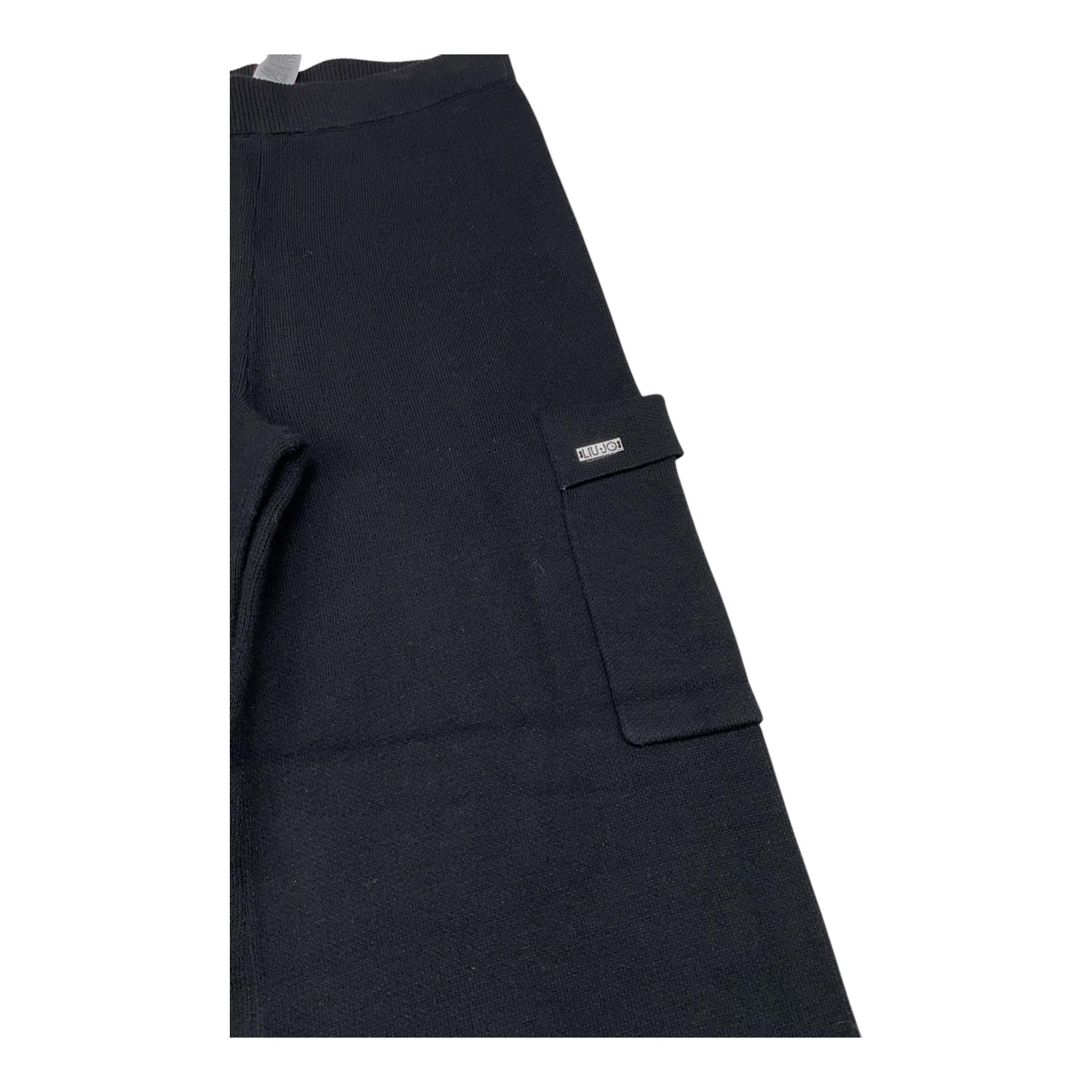 LIU JO pantalone modello palazzo tinta unita Nero per Bambina GF4141 NERO LIU JO 
