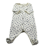 Petit Bateau Tutina Manica Lunga tinta unita Fantasia Cuori Panna per Neonata A087P01420 PANNA PETIT BATEAU 