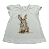 Per Te T-Shirt Girocollo Tinta Unita per Neonata 34311 BIANCO PER TE 