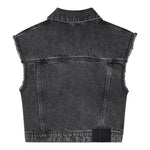 Marc Jacobs Smanicato In Denim Tinta Unita con Brillantini per Bambina W60544 NERO MARC JACOBS 