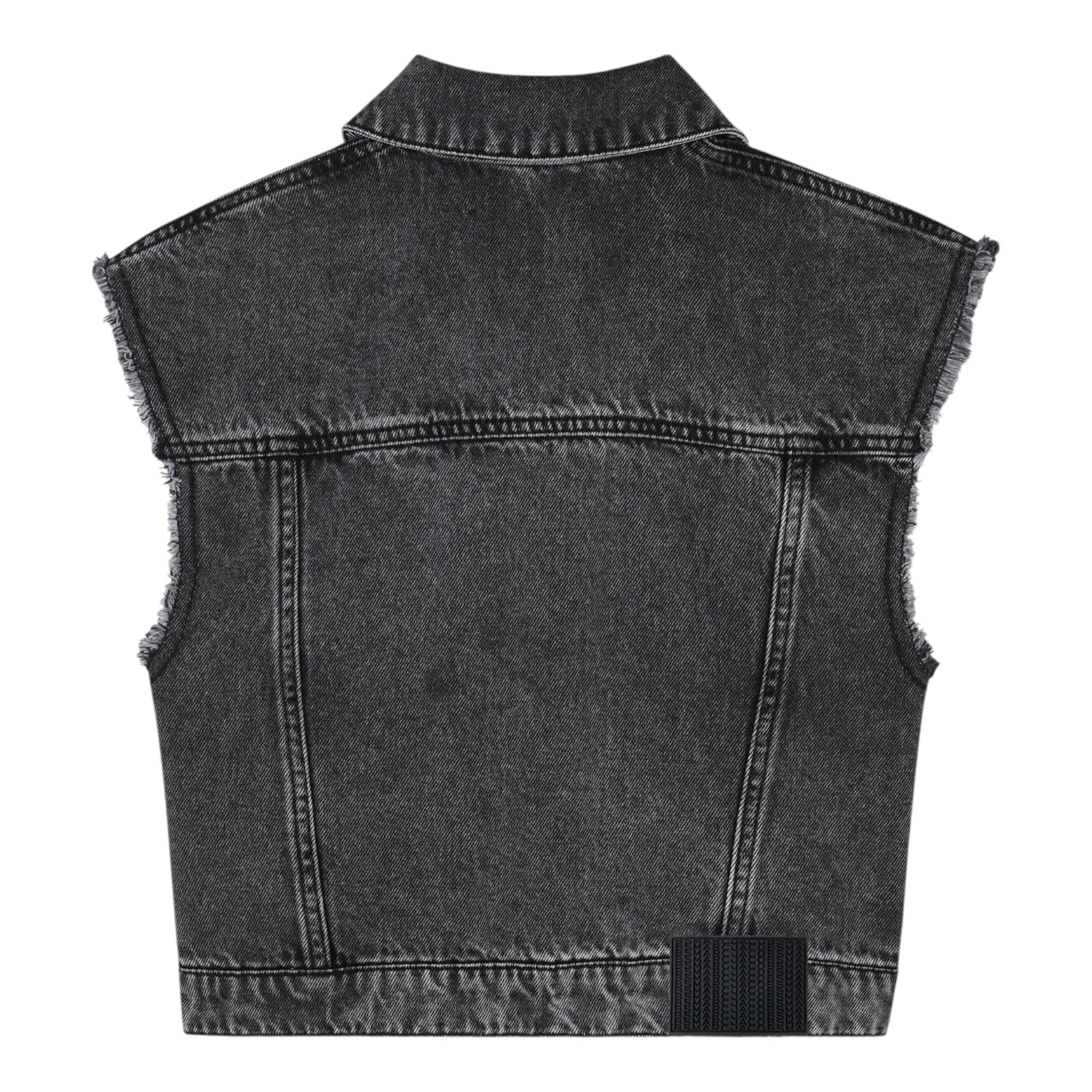 Marc Jacobs Smanicato In Denim Tinta Unita con Brillantini per Bambina W60544 NERO MARC JACOBS 