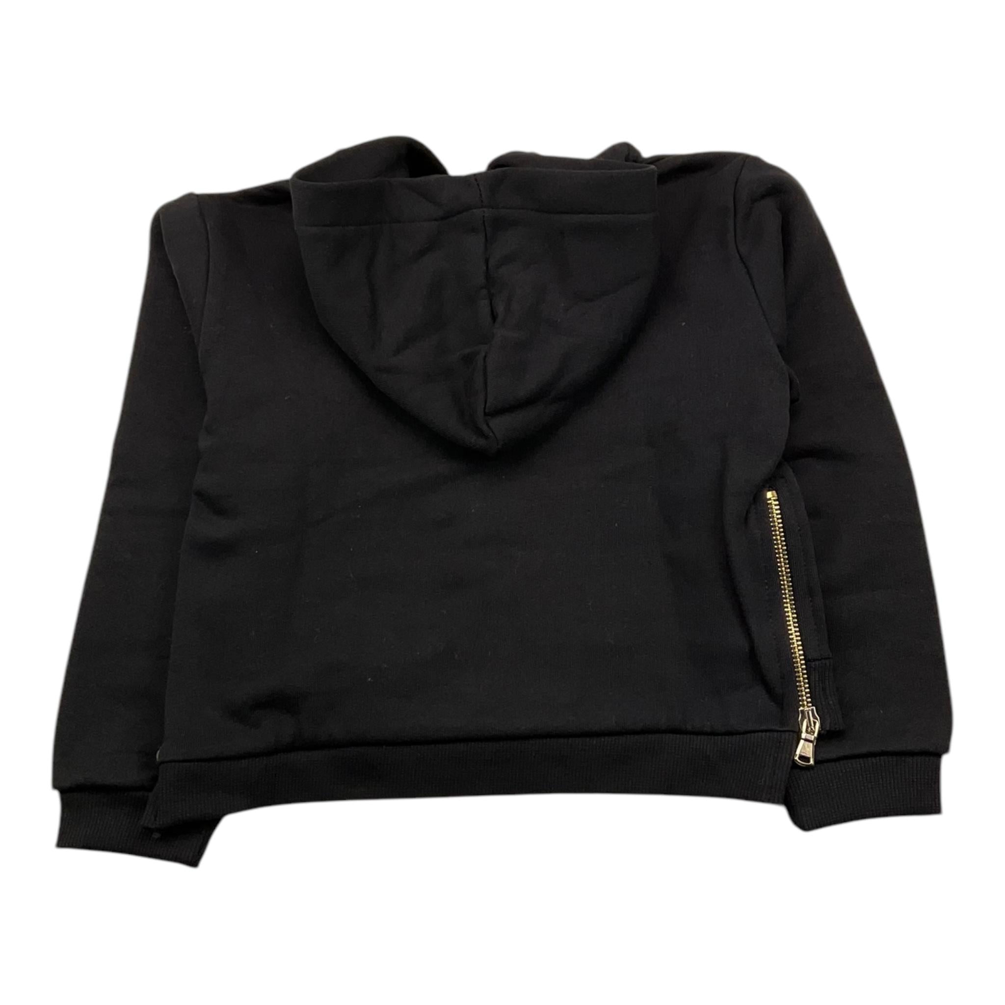 U+è BY MISS GRANT felpa con zip e cappuccio tinta unita Nero per Bambina UE1479 NERO U+è BY MISS GRANT 