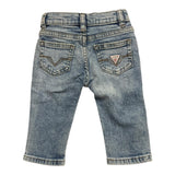 Guess Jeans Tinta Unita con Girovita Regolabile per Neonato N5RA07D52Z0 AZZURRO GUESS 