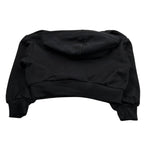 Hinnominate Felpa Tinta Unita con Stampa E Cappuccio per Bambina 3641FY00020 NERO HINNOMINATE 