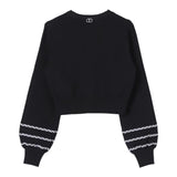 Twinset Cardigan Tinta Unita Con Manica Sbuffo Nero Per Bambina