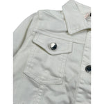 Elsy Giubbino tinta unita In Denim Bianco per Bambina LUPO BIANCO ELSY 