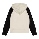 Calvin Klein Felpa con Zip E Cappuccio con Maniche In Contrasto per Bambino IB0IB02378 PANNA CALVIN KLEIN 