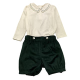 MALVI & CO completo 3 pezzi body-bermuda Bianco/verde per Bambino FCCI122BDJJ BIANCO/VERDE MALVI & CO 