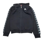 KAPPA felpa tinta unita con zip e cappuccio Nero per Bambino 3731F0012 NERO KAPPA 