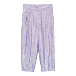 STELLA McCARTNEY pantalone tinta unita con bottone Lilla per Bambina TV6E90 LILLA STELLA McCARTNEY 