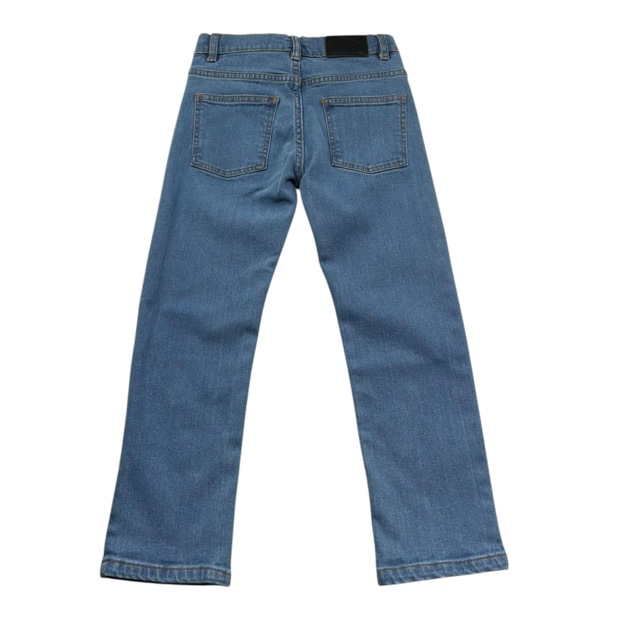 Trussardi Jeans Tinta Unita con Cuciture In Contrasto per Bambina TBP26112JE AZZURRO TRUSSARDI 