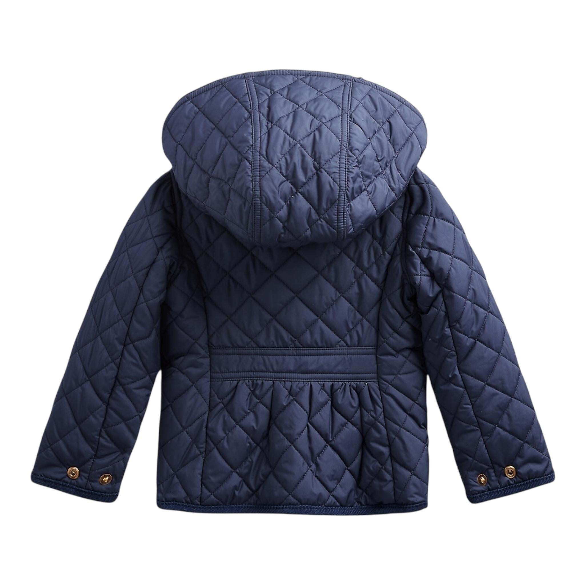 Ralph Lauren Giubbino Tinta Unita con Bottoni E Cappuccio per Bambino 312910983001 BLU RALPH LAUREN 