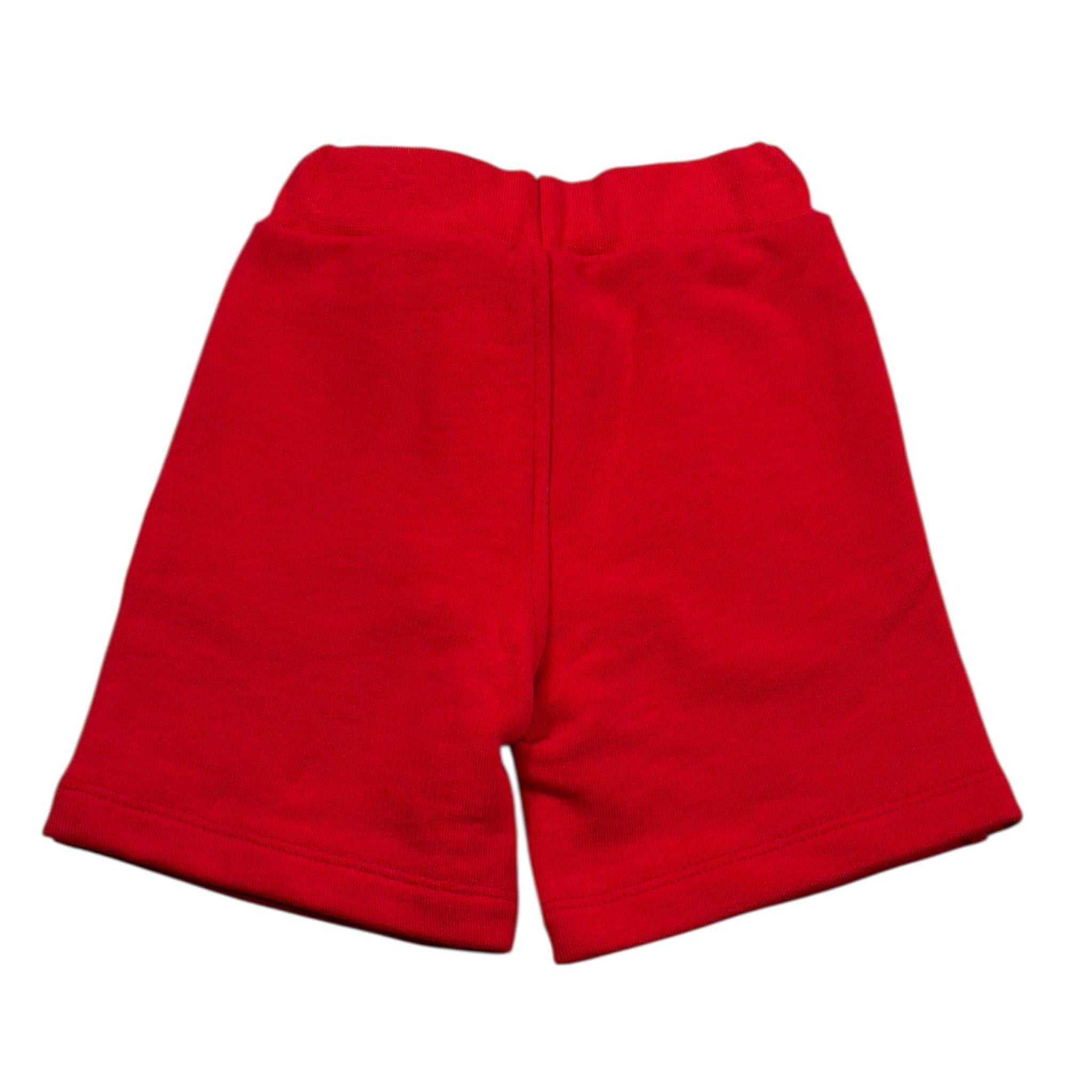 Gcds Bermuda Tuta Tinta Unita con Logo per Neonato 027942 ROSSO GCDS 