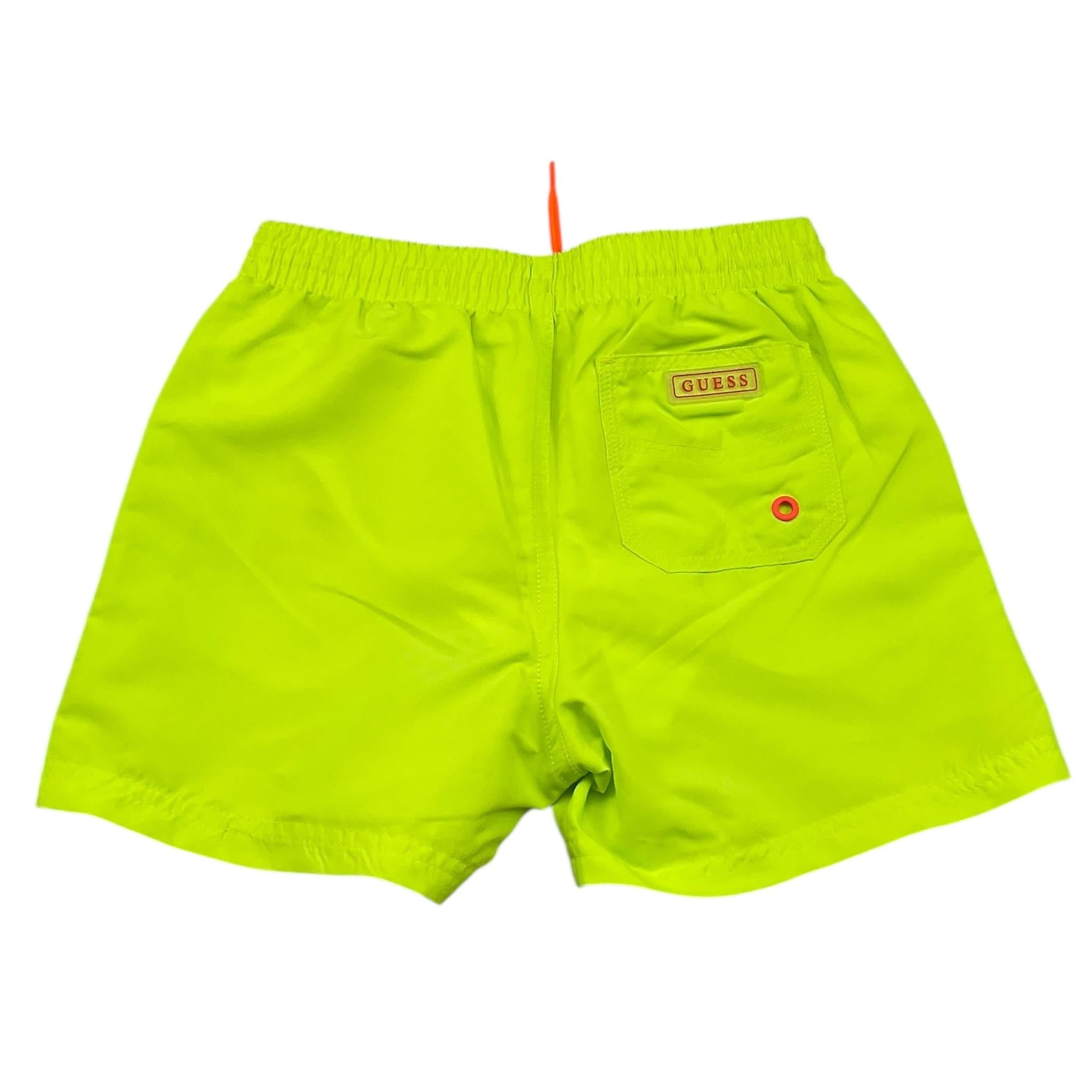 Guess Costume Tinta Unita con Logo per Bambino L5GZ00 VERDE FLUO GUESS 