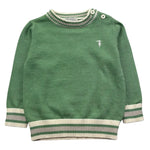 Trussardi Maglia Girocollo Tinta Unita per Neonato TIP26055MA VERDE TRUSSARDI 